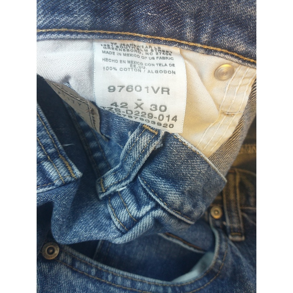Wrangler Jeans Men's 40x29 Blue Relaxed Fit Premium Quality Denim 97601VR Chore - Picture 15 of 16